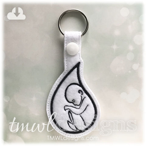 Teardrop Baby Key FOB