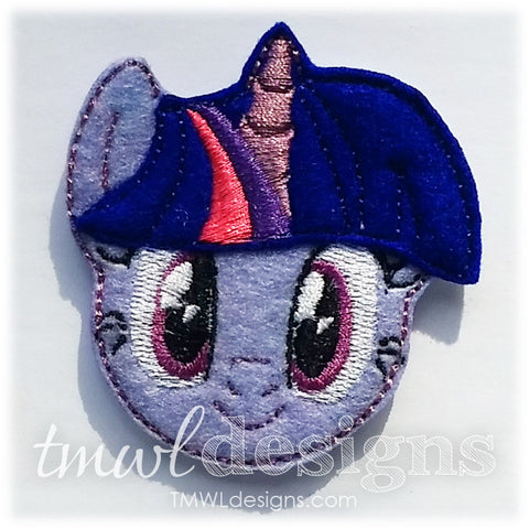 Twilight Pony Head Feltie