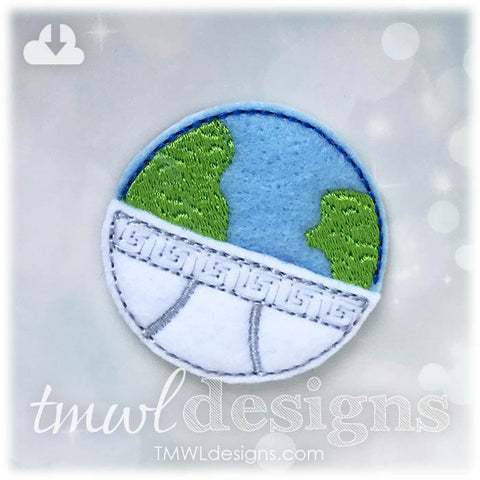Underpants Globe Feltie