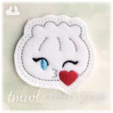 Winky Kiss Dumpling Feltie