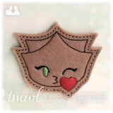 Winky Kiss Wonton Feltie