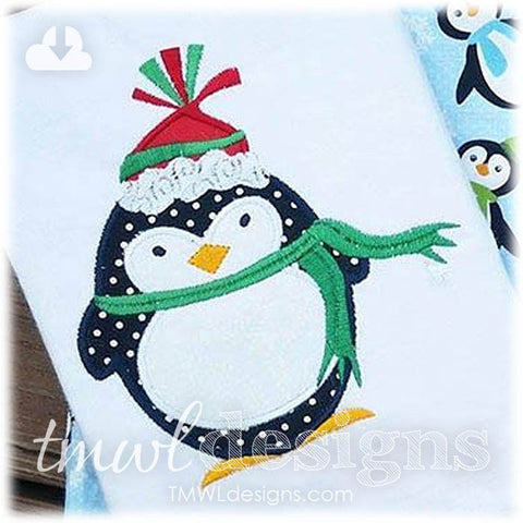 Winter Penguin A Appliqué