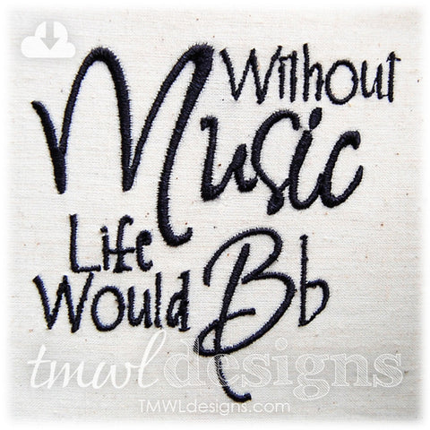 Without Music Embroidery
