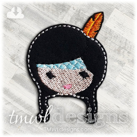 American Indian Emoji A Feltie