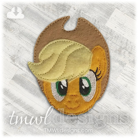 Apple Pony Head Feltie
