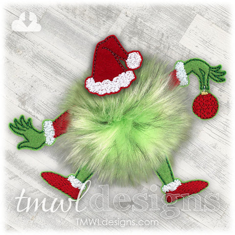 Christmas Grump Bow Parts