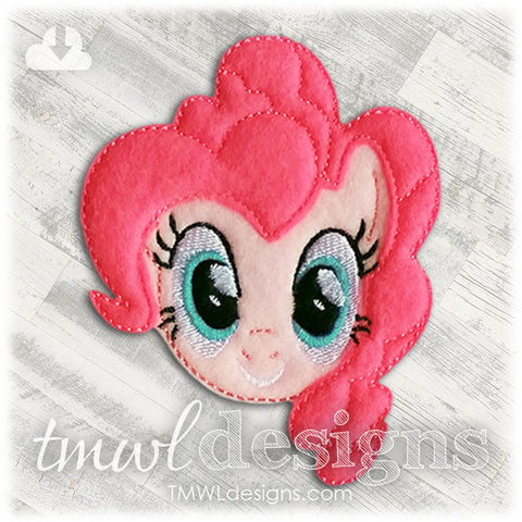 Pinkie Pony Head Feltie