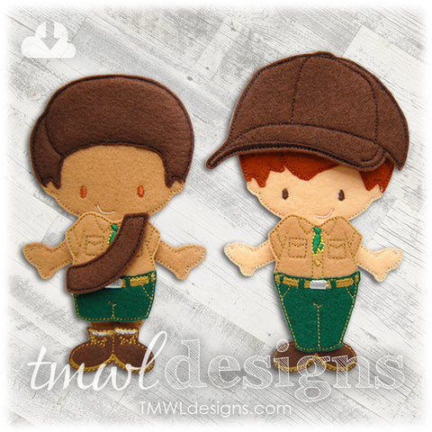 Boy Scouts Felt Paper Doll Outfits