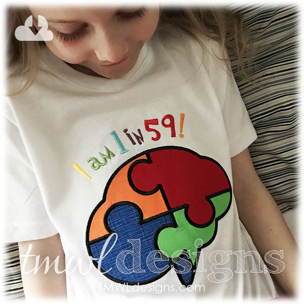 Brain Puzzle Appliqué – TMWL Designs