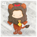 Cowardly Lion Felt Paper Doll Outfit