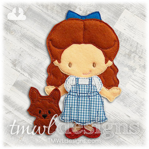 Dorothy Dress Felt Paper Doll Outfit