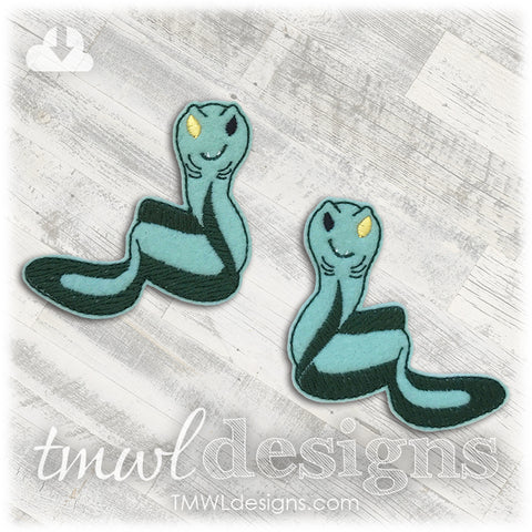 Eel A & Eel B Felt Paper Doll Companions