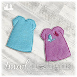 Hospital Gown Felt Paper Doll Outfits - Fundraiser