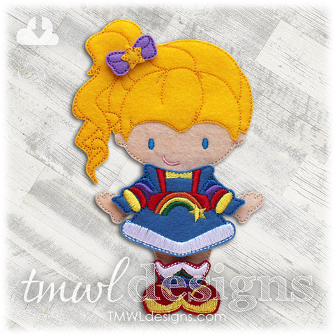 Space Rainbow Dress Felt Paper Doll Outfit