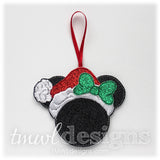 Mrs Christmas Mouse Ornament
