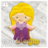Tower Dress Felt Paper Doll Outfit