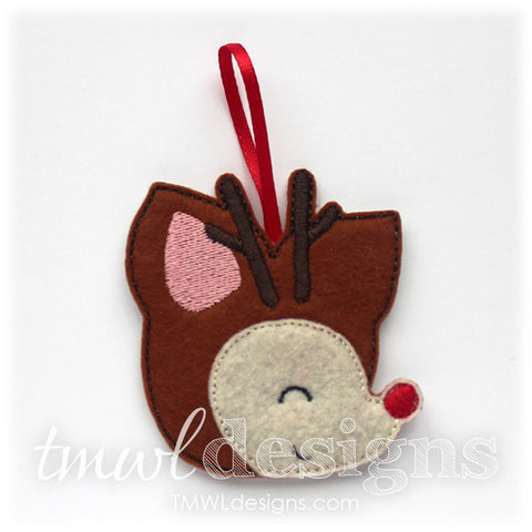 Rudolph Head Profile Ornament