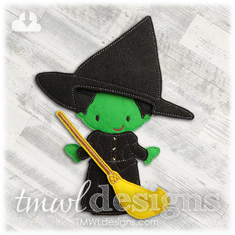 Wicked Witch Dress Felt Paper Doll Outfit