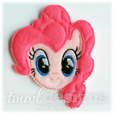 Pinkie Pony Head Feltie